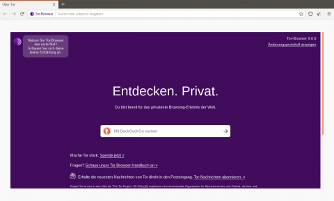 Screenshot Tor-Browser 2020